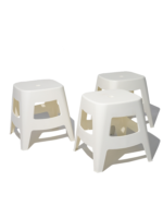 heavy-duty plastic stools, kids stools, stools for classroom, white kids stools