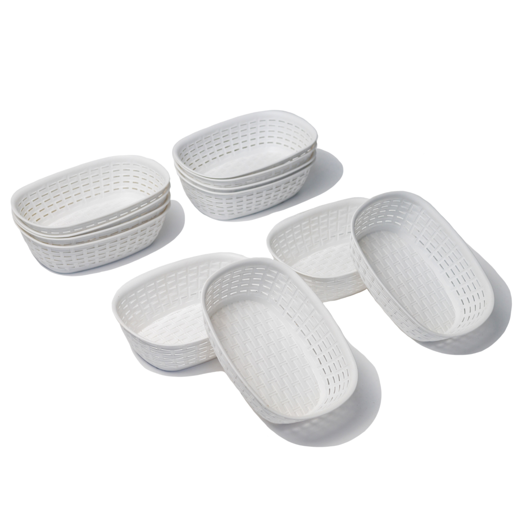 12 pack reusable food serving baskets