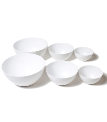 6 pack kitchen bowls, plastic bowls for kitchen, white plaastic bowls, cereal bowls, salad bowls