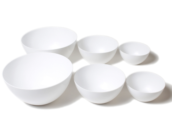 6 pack kitchen bowls, plastic bowls for kitchen, white plaastic bowls, cereal bowls, salad bowls