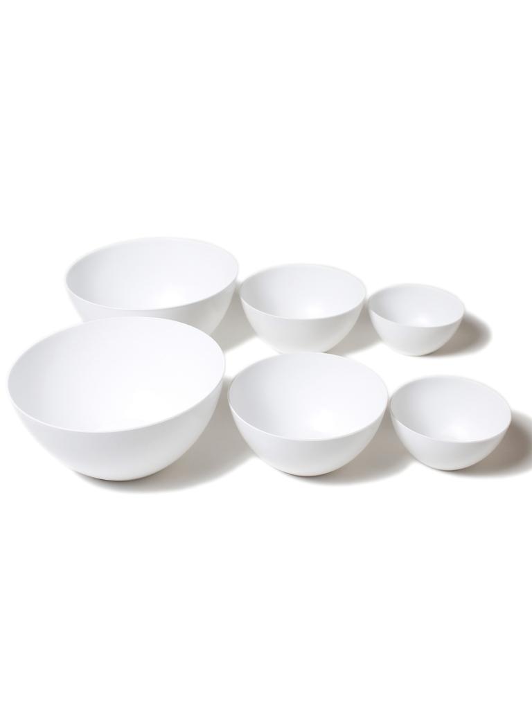 6 pack kitchen bowls, plastic bowls for kitchen, white plaastic bowls, cereal bowls, salad bowls