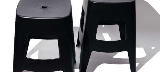 Heavy Duty Black Plastic Stools 2 Pack Black stools, seat stools for sitting outdoor stools stackable stools