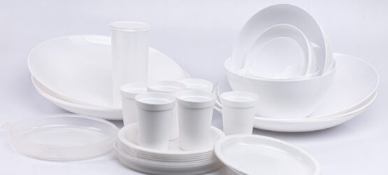 26 pack rv dishes white rv plates, cups and bowls set white round platters unbreakable dinnerware